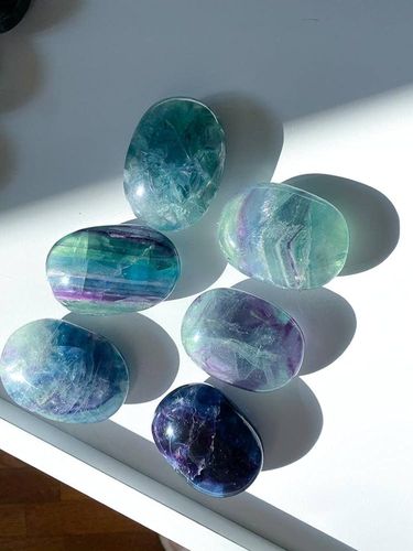 Fluorite Palm Stone