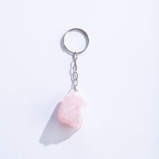 Rose Quartz Keychain